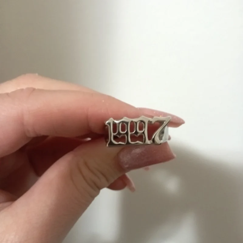 Stainless Steel Ring 1996 1997 1999 Birth Year For Women Men Pendant Wedding