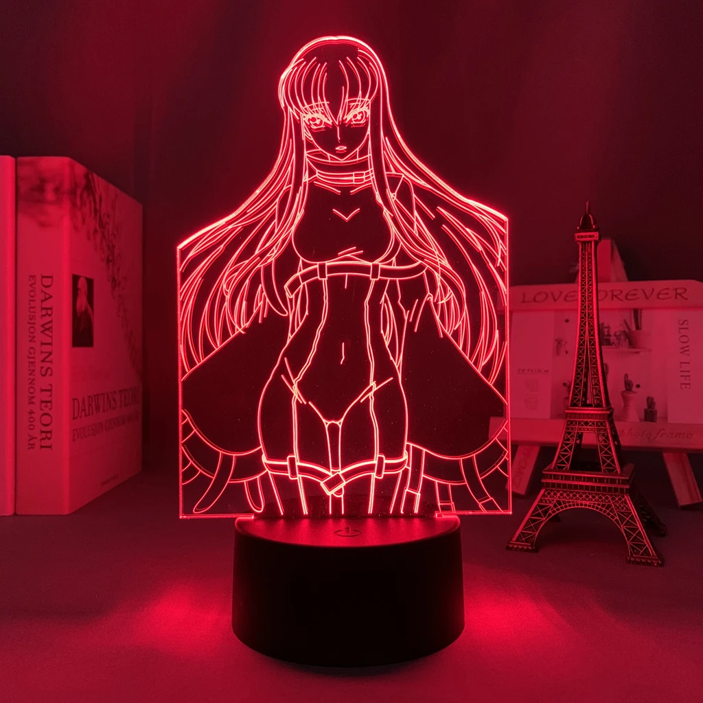 Anime Led Lamp Code Geass CC Figure for Bedroom Decor Kids Brithday Gift Manga Room Desk Night Light |