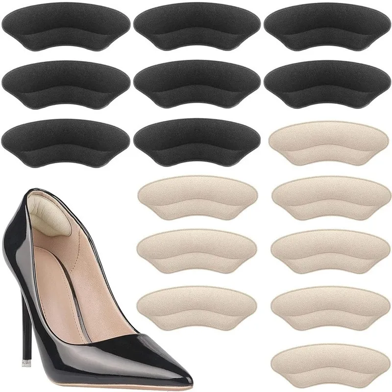Flannelette Anti-wear Heel Pad for Women Heel Post Half Size Pad Anti-wear Repair Shoes Back Stick Adjustment Shoe Size for heel protector shoe repair patches heel protector pads shoe repair patch shoe repair stickers shoe stickers shoe anti slip stickers shoe heel repair tips