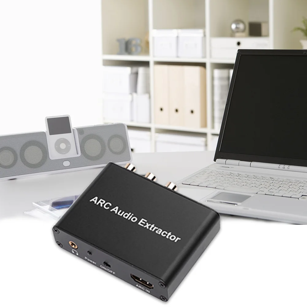 HDMI 호환 ARC 오디오 추출기 변환기 어댑터, 광섬유 동축 RCA TV용