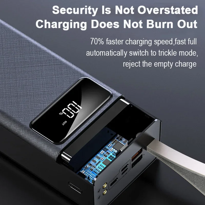 Power Bank 100000mAh Portable Charging Poverbank PowerBank External Battery Charger Powerbank 80000 MAh For Xiaomi iPhone 3