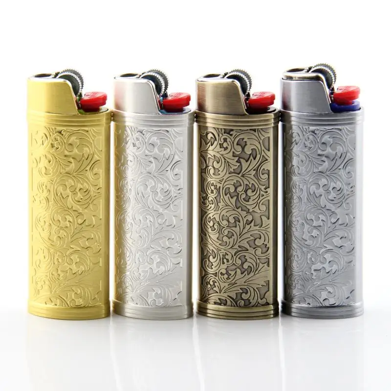 絶妙なパターンBic J6シェル金属ケース装飾Bic J6大型ライター4