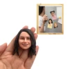 Custom 3D Handmade Refrigerator Magnet,Personalized Figurine – Custom Funny Face, Unique for Family and Friends 1