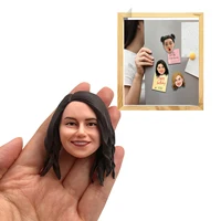Custom 3D Handmade Refrigerator Magnet,Personalized Figurine – Custom Funny Face, Unique for Family and Friends 1