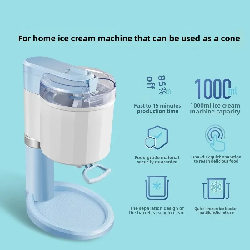 Ice Cream Machine Home Use 1000 Liters Large Capacity Self-Made Ice Cream Machine Export Europe And America