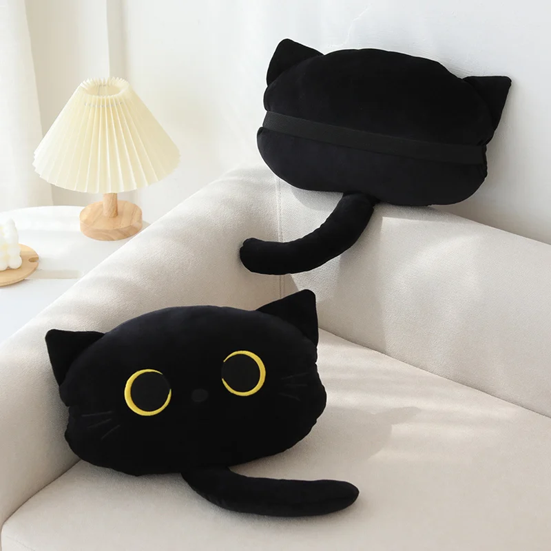 Adorable Cat Car Neck Pillow Cartoon Cat Head Car Headrest - Temu