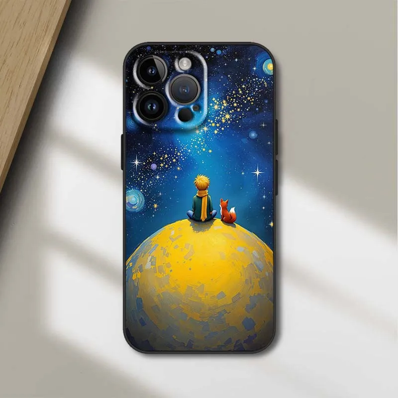 Le Petit Prince Anime Black Soft Phone Case Cover