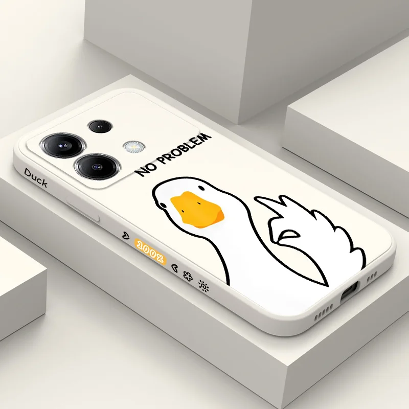 Cheerful Duck Silicone Phone Case Cover