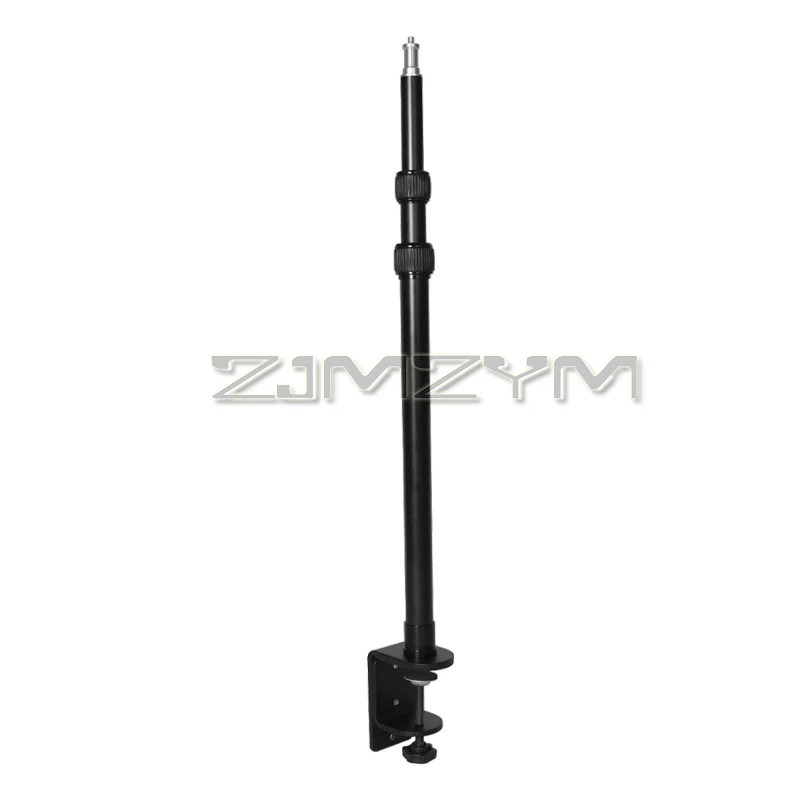 Desk Mount Stand Adjustable Table Aluminum Light Stand With Standard 1/4 Screw Tip For DSLR Camera Ring Light Video