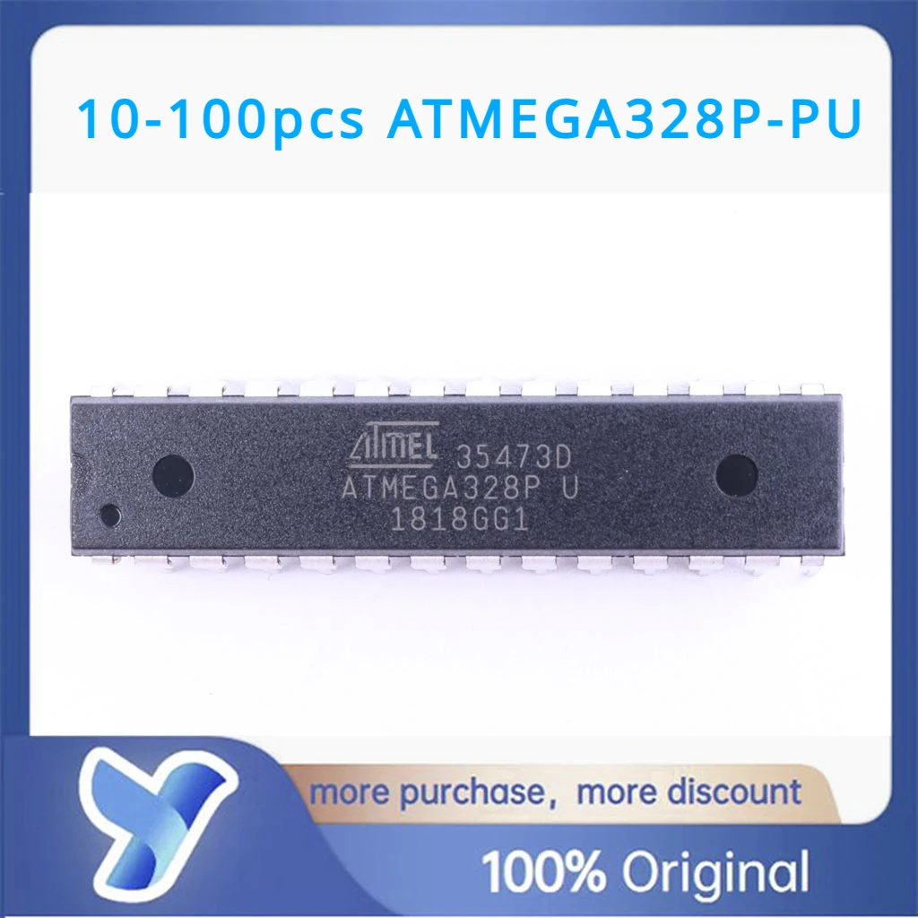 

10-100pcs ATMEGA328P-PU DIP-28 MICROCHIP/ATMEL Original New Integrated Circuit Chip