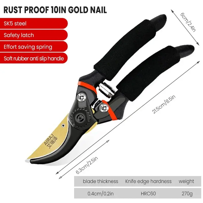 AIRAJ Multifunctional Garden Trimming Tool, Heavy-Duty Sharp Manual Trimmer, Professional And Durable Plant Pruning Scissors BEST SELLERS
