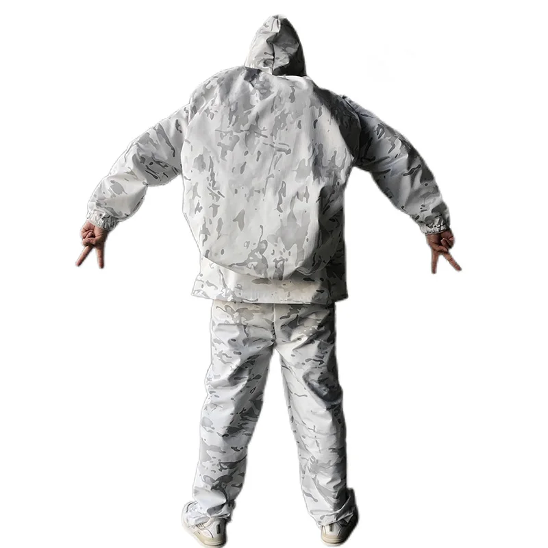 Plus Size Waterproof Outdoor Camo 3D Snow Alpine White Camouflage Suit for Hunting Military Snowboard Winter Camouflage