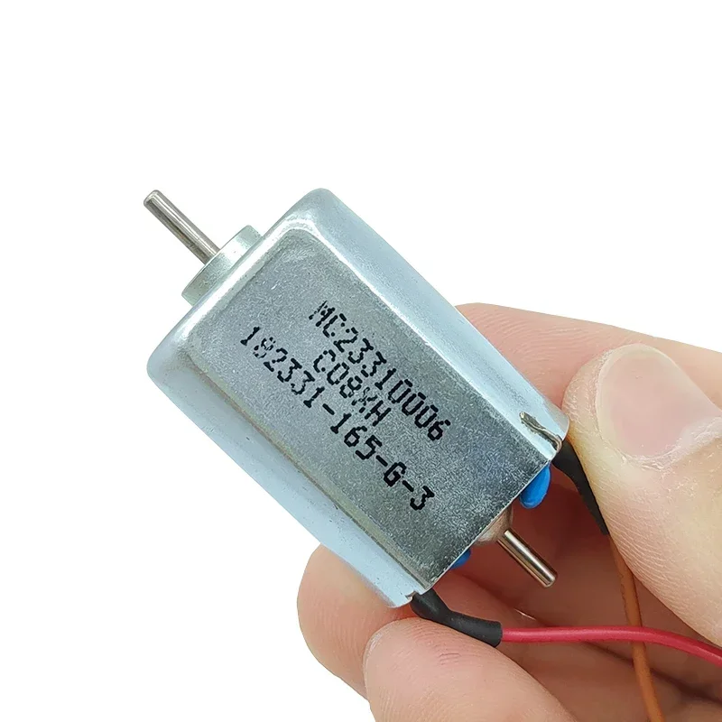 고속 DC 전기 모터 6V 9V 12V 18V 24V 24000RPM 카본 브러시 듀얼 2mm 샤프트 24mm DIY RC 자동차 기차 취미용 장난감 모델용