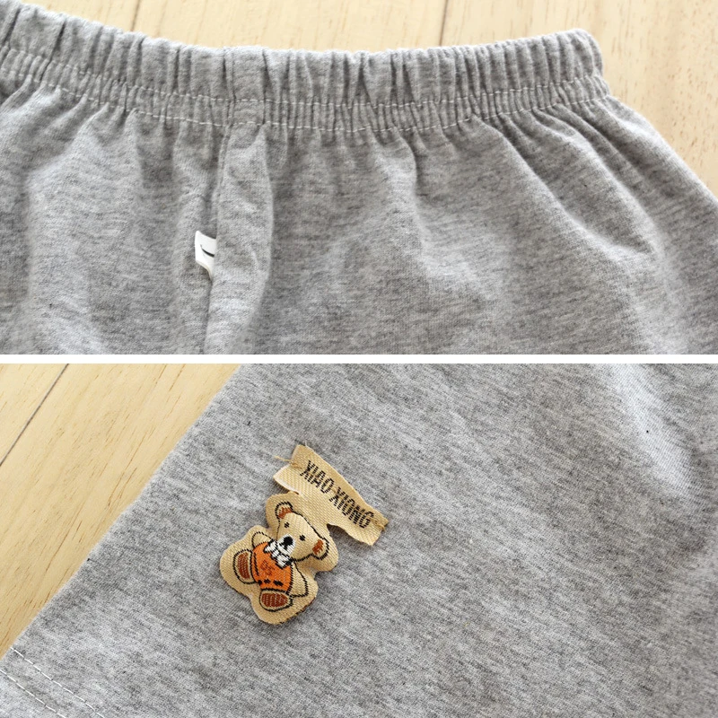 Summer Children Beach Shorts Cotton Solid Elastic Waist Shorts For Boys Girls Fashion Toddler Kids Sports Pants LJMOFA 1-6T D305 kids shorts
