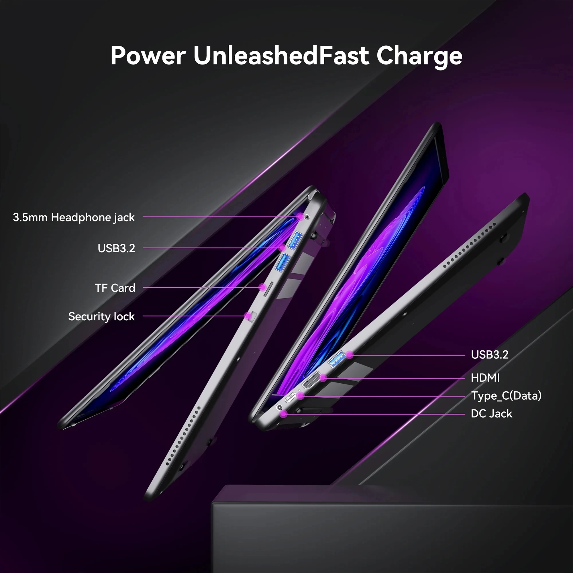 ACEMAGIC AX16 Laptop Intel N97 16 Inch 16GB LPDDR4 RAM 512GB SSD Lightweight Business Computer Notebook PC Windows 11 Pro 3