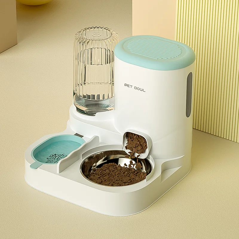 Pet automatic feeder cat water dispenser cat bowl cat food basin drinking water feeding integrated feeder cat and dog supplies Pet automatic feeder cat water dispenser cat bowl cat food basin drinking water feeding integrated feeder cat and dog supplies