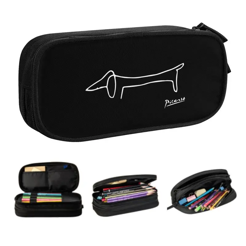 Estuche Para Lápices Con Lazo Y Cremallera - Organizador Portátil Para Maquillaje, Escuela O Viaje