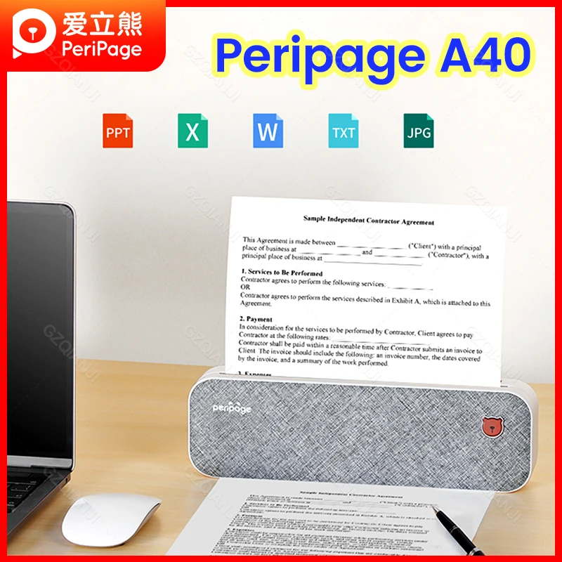 Peripage A40 Thermal Documents Printer Wireless Android Bluetooth