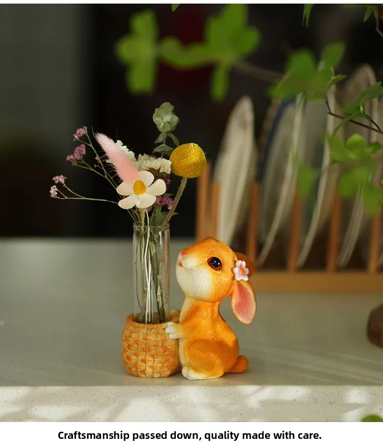 Creative F Book Reading Glass Vase Simulation Dry Flower Holder Cute Living Room Table Test Tube Flower Pot Decoration