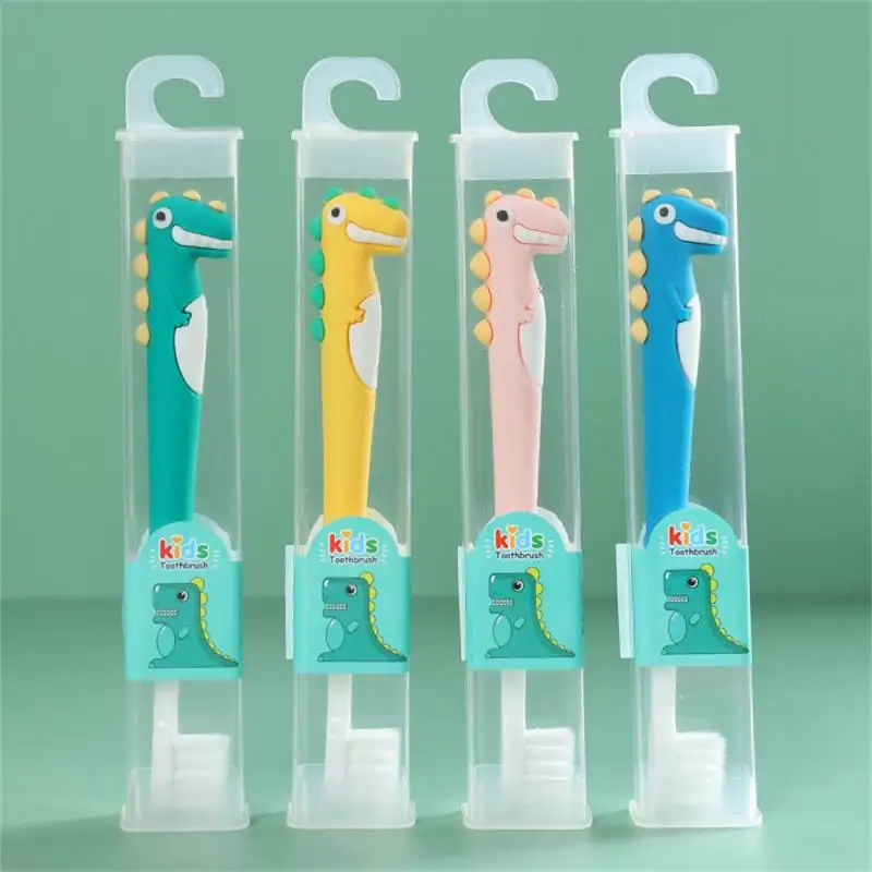 Cute Oral Care Cleaning Soft Hair Dinosaur Small Head Baby Tooth Brushing Artifact Kid Care Toothbrush Baby Toothbrush