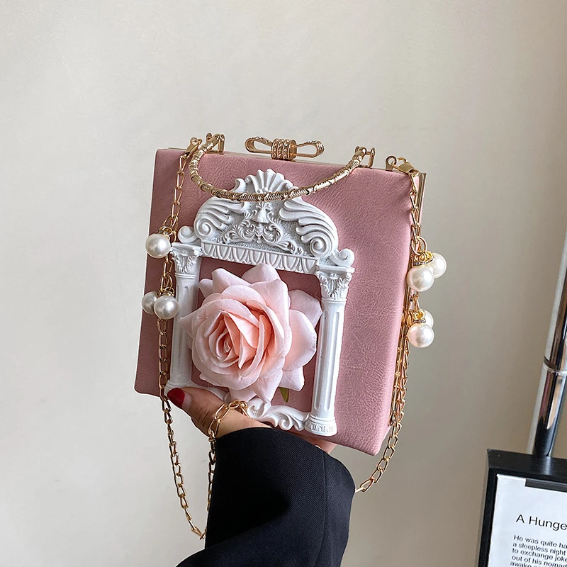 Engel Abend Tasche Designer Frauen Clutch Tasche Clip Handtasche Geldbörse für Hochzeit Kette Luxus Marke Schulter Mini Tasche Vintage Handtasche