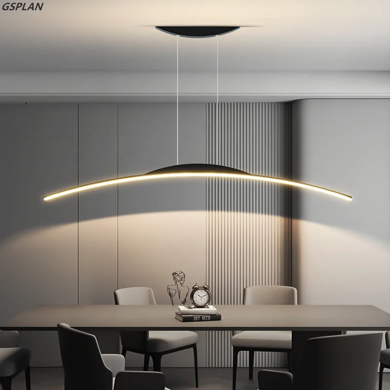Lampadari Moderni A Led Per Ristoranti, Cucine, Bar, Soggiorni, Camere Da Letto, Lampadari, Lampadari Neri Dal Design Semplice