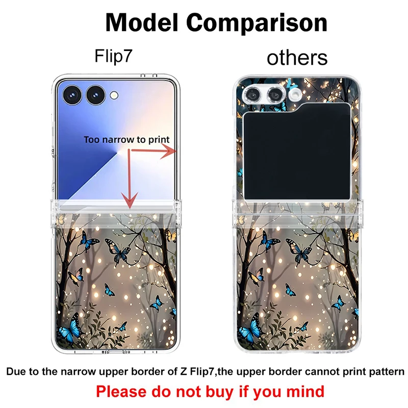Clear Love Heart Pattern Phone Case - Hard Folding Back Cover