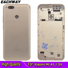 Cubierta de batería para Xiaomi Mi A1, carcasa trasera de puerta trasera Xiaomi Mi 5X A1, cubierta de batería con botón de volumen de encendido reemplazo - AliExpress Teléfonos y