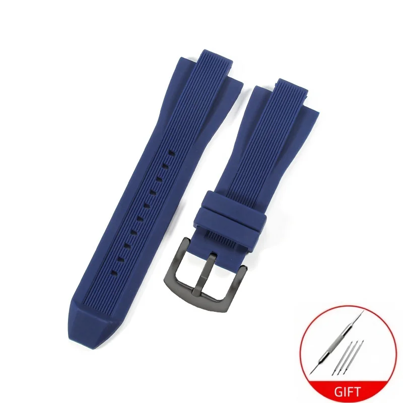 Durable Waterproof Silicone Rubber Watchband Bracelet Watch Strap Accessories
