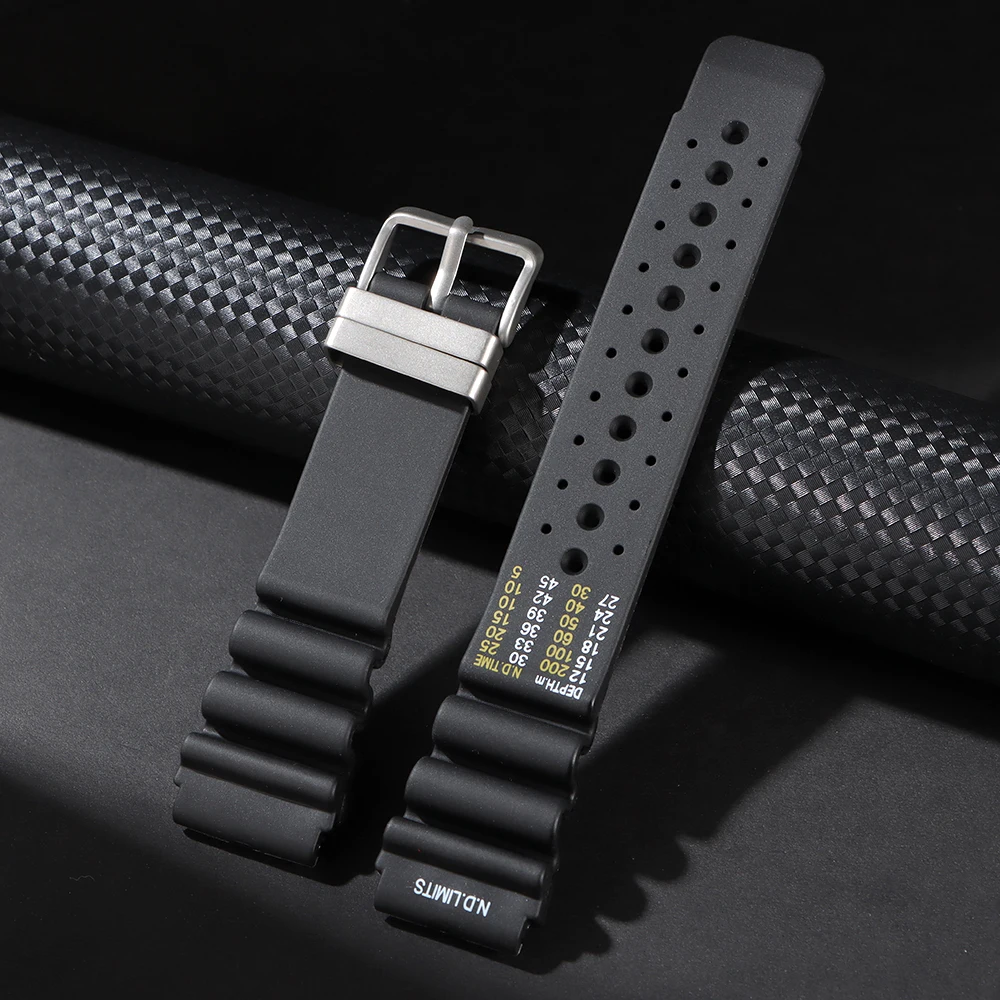 Enhanced Rubber Diver Sport Watch Strap – Durable and Versatile Watchband