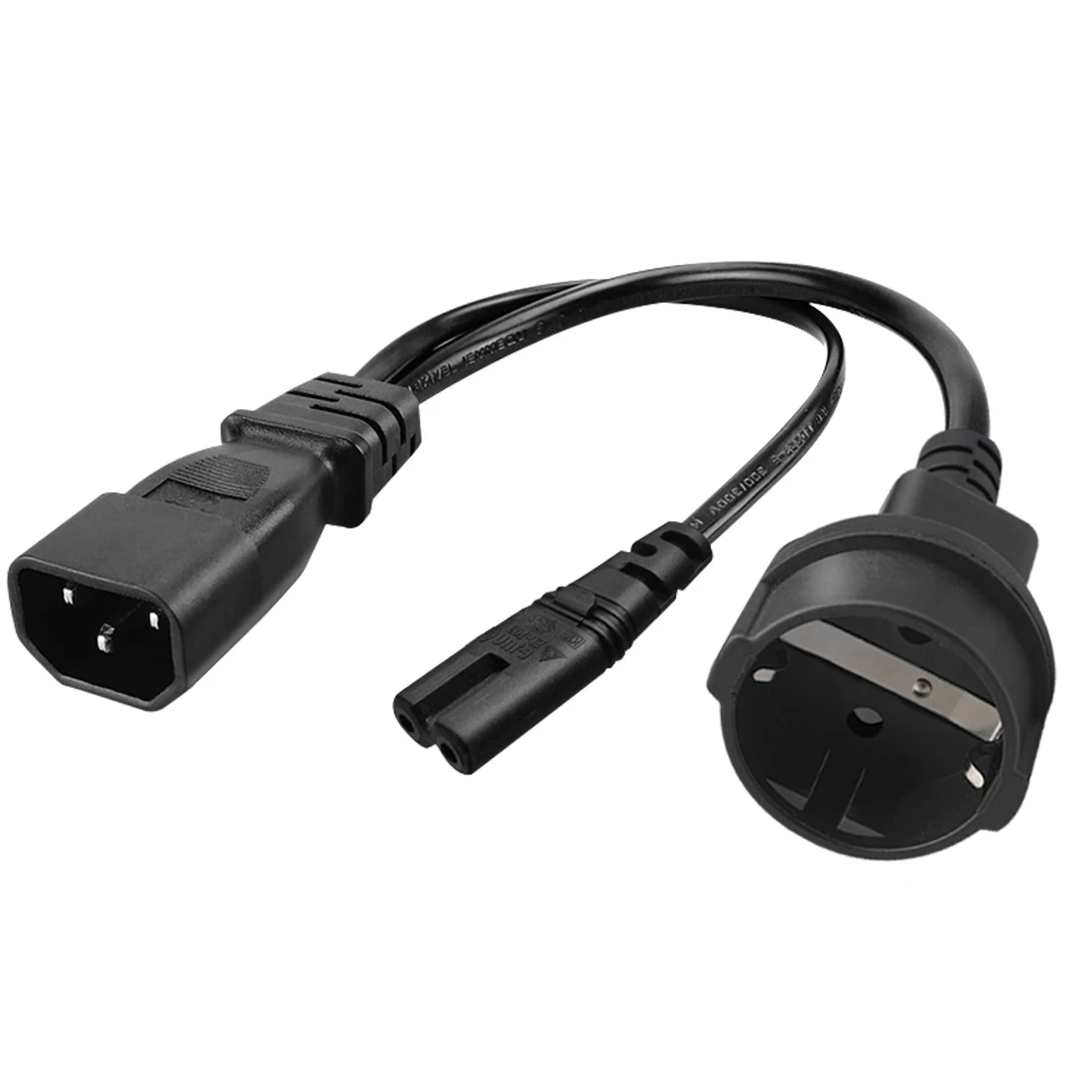Iec320 c14  C7 + EU4.8mm Y Ÿ ø  ڵ, c14 ÷-ǱԾ 8  ̽/ ǥ   ڵ