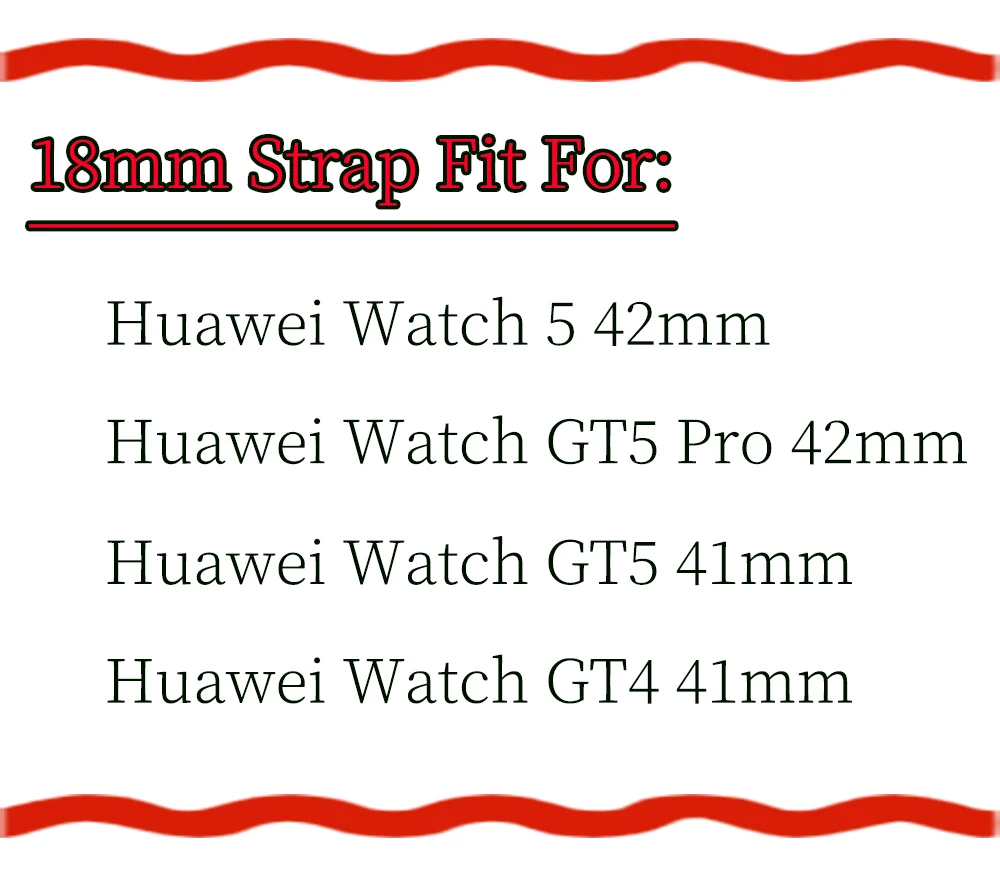 Sporty 18mm Breathable 8-Shaped Buckle Watch Strap
