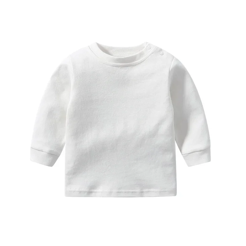 Four Seasons New Baby Long Sleeve T Shirts Infant Boy Cotton Bottoming Shirts Solid Toddler Girls/Boys Soft T Kids Tee kids t shirts