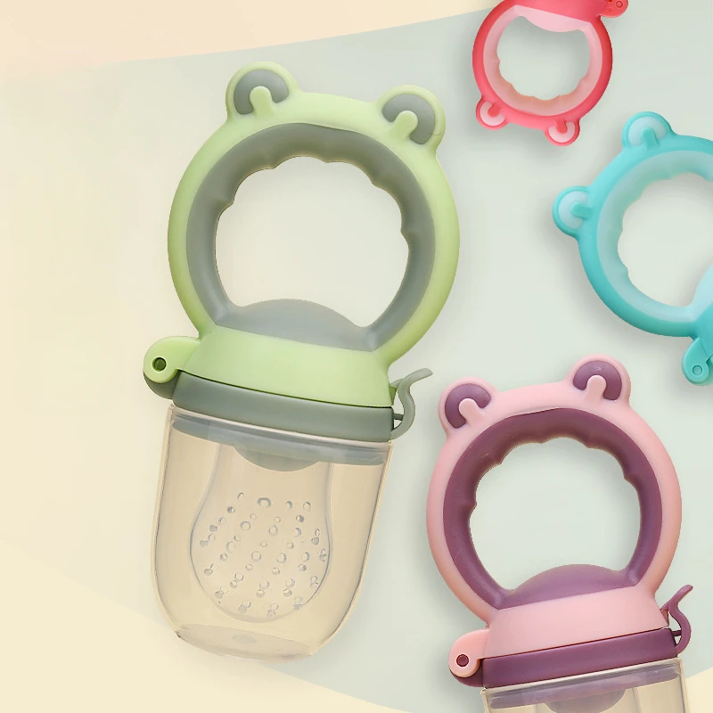 Baby Fruit Feeding Pacifier Food Grade Silicone Safe Fresh Food Pacifier Bottle 0-3Years
