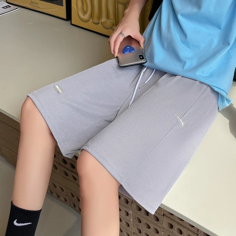 3 Colors Summer Plus Size High Waist Pants for Pregnant Women Maternity Wide Leg Loose Shorts Ladies Pregnancy Capris 4