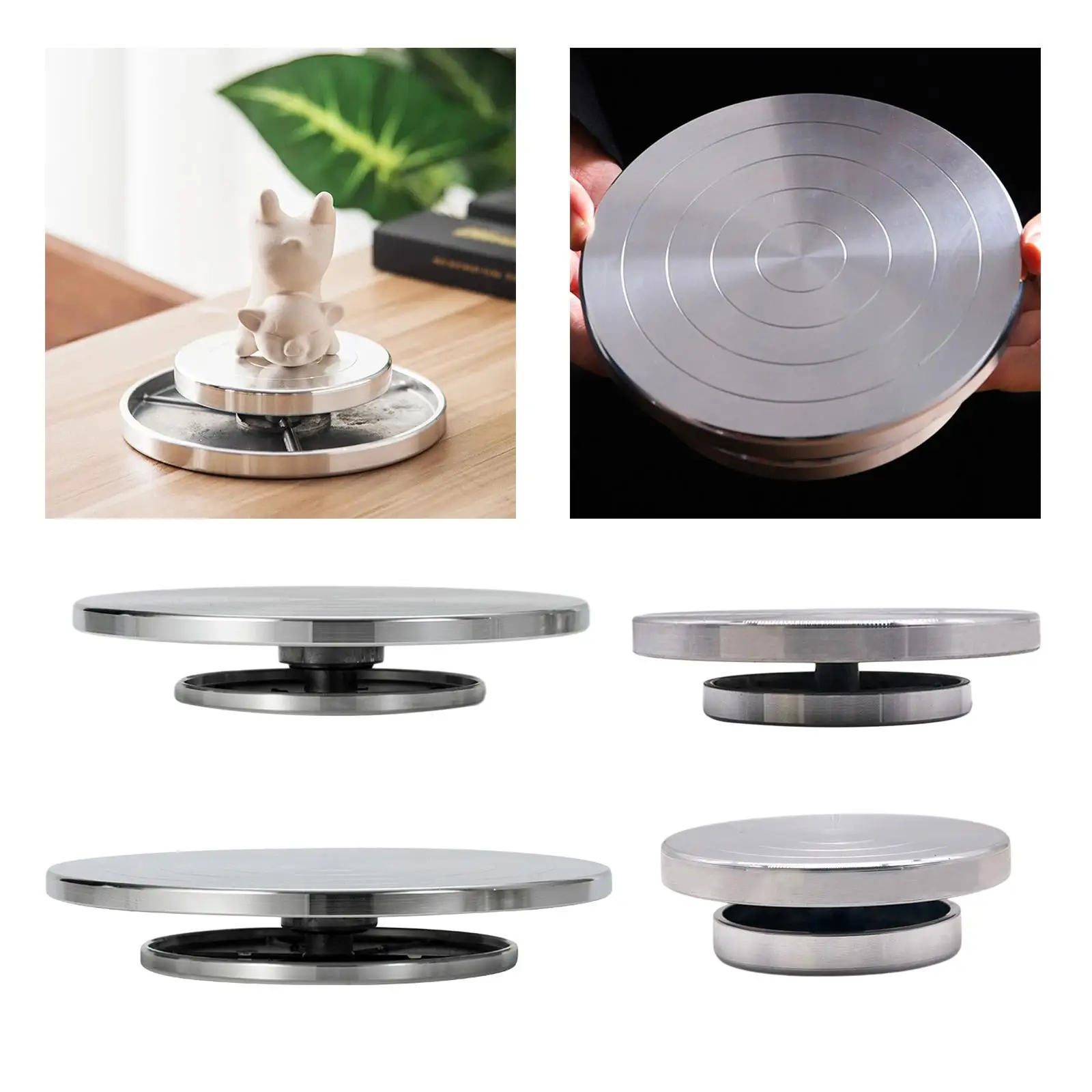 조각 휠 - 헤비 듀티 및 도자기 턴테이블 아트 공급 케이크 장식