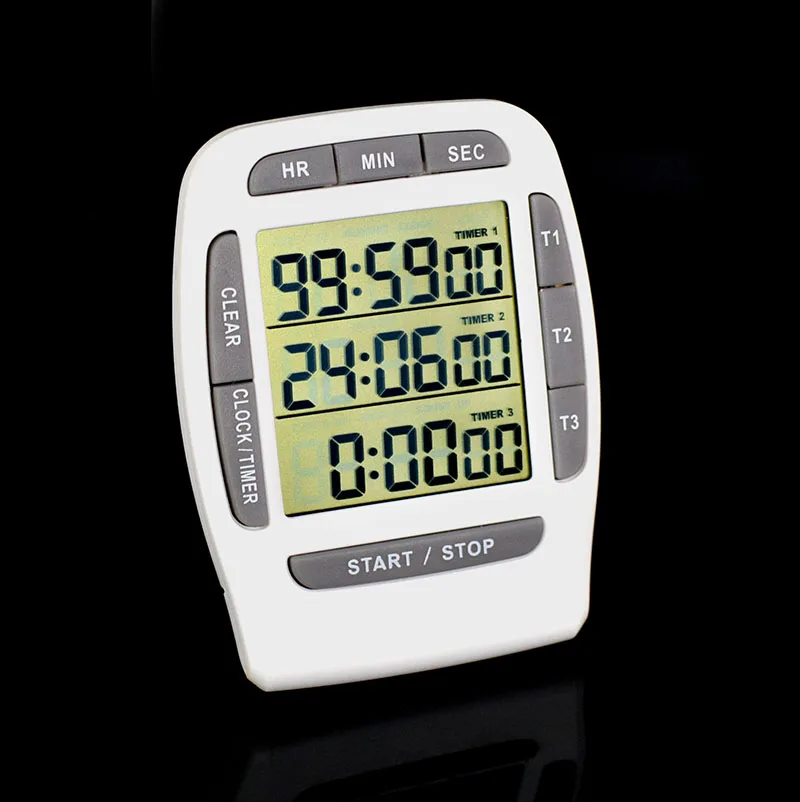 Description Picture 6 of itemDigital LCD Multi-Channel Count Down Up Timers Laboratory 3 Channel CountDown&Up Cooking Kitchen Sports Alarm Clock Timers