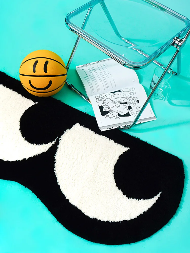 Nordic Tufted Funny Eyes Rug