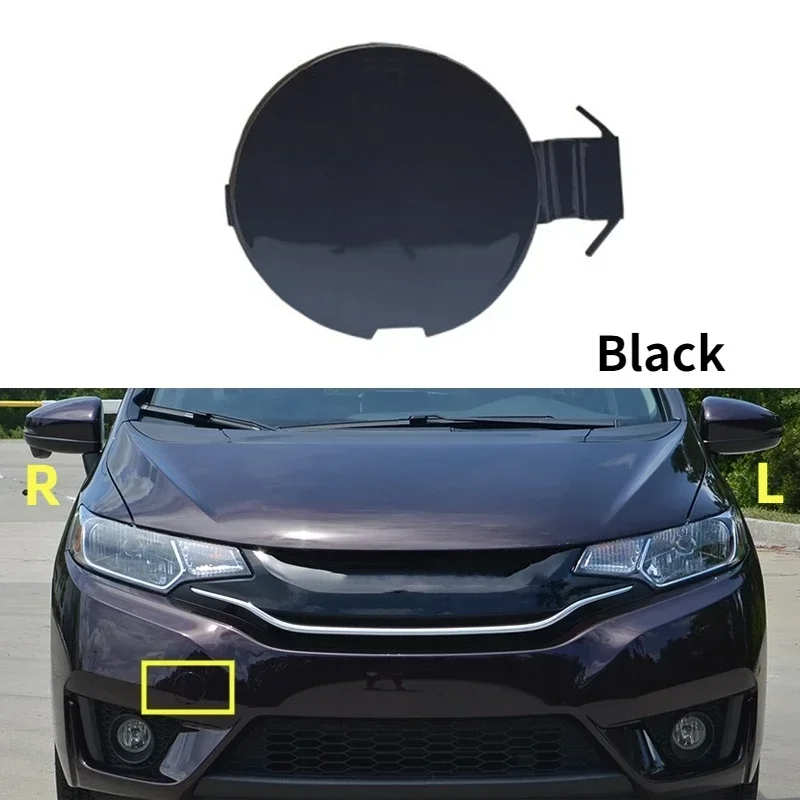 Front Trailer Cap Bumper Tow Hook Eye Cover For Honda Fit Jazz GK5 2014 2015 71104-T5H-H00
