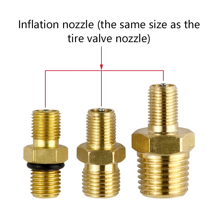 Copper Valve Caps 1/8 NPT 1/4 Brass Valve Stems Copper Tire Valves Car Motorcycle Bike Tires Durable