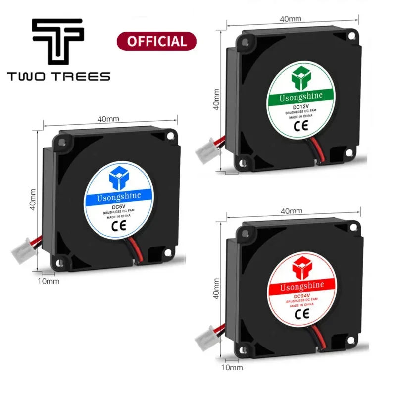 Parti Della Stampante 3D CREALY 4010 DC 24V 0.1A Ventola Di Raffreddamento Assiale Senza Spazzole Silenziosa 40mmx40mmx10mm Cuscinetto Olio Per Ender-3 Ender 3 Pro - Foto 4