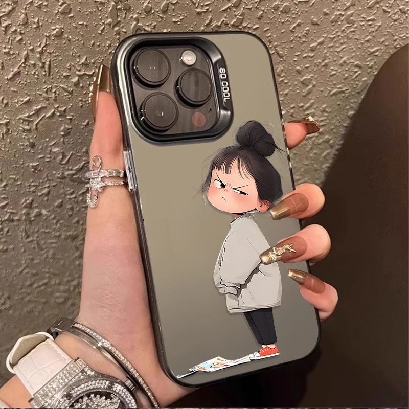 Lovely Angry Little Girl Phone Case Cover