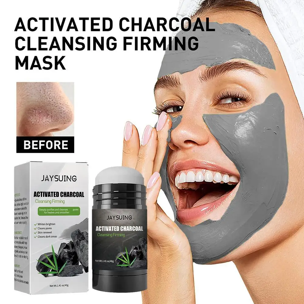 Charcoal Face Stick Activated Carbon Cleanse Firm Masque Stick