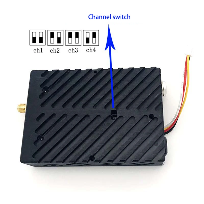 FPV Transmitter Receiver FPV Accessories 1200MHz 1.2Ghz FPV / Drone 10~20km Wireless Video Transmitter and Receiver 4 channels