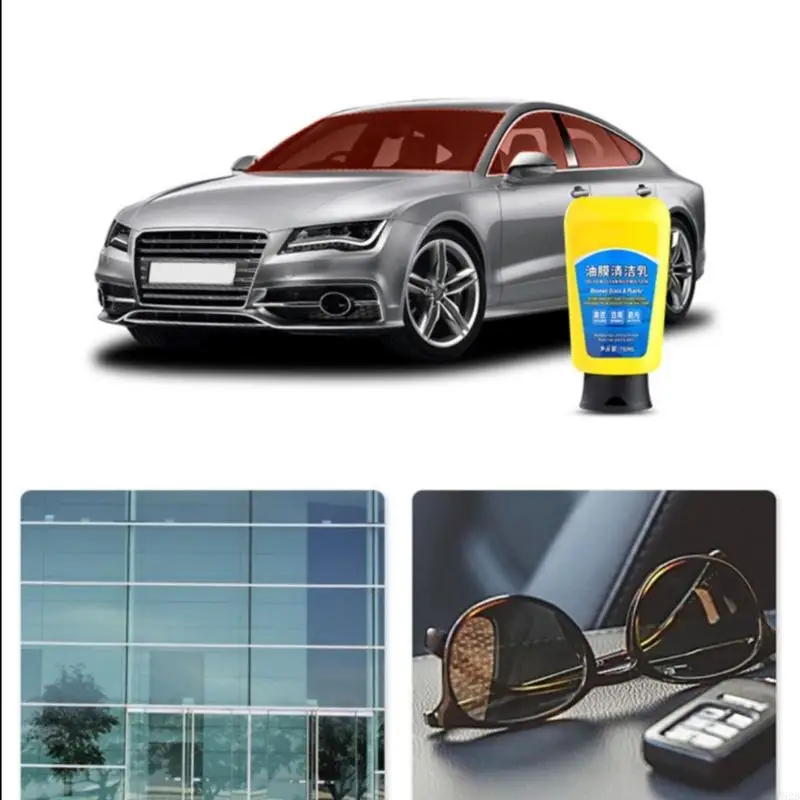 P82B Oil Film Cleaning Emulsion Oil Film Remover Vehicle Cleaner for Car window & Interiors Maintains Clean & New Appearance