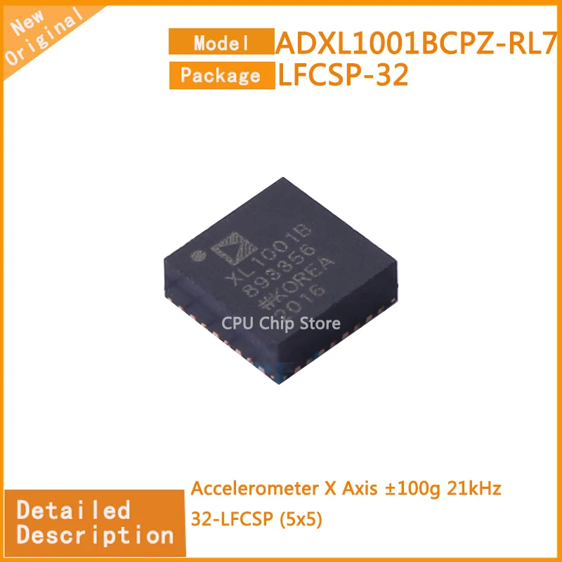 

1 ~ 5 шт., новинка, оригинальный фотоэлемент ADXL1001BCPZ, акселерометр X Axis ± 100g, 21 кГц, 32-LFCSP (5x5)