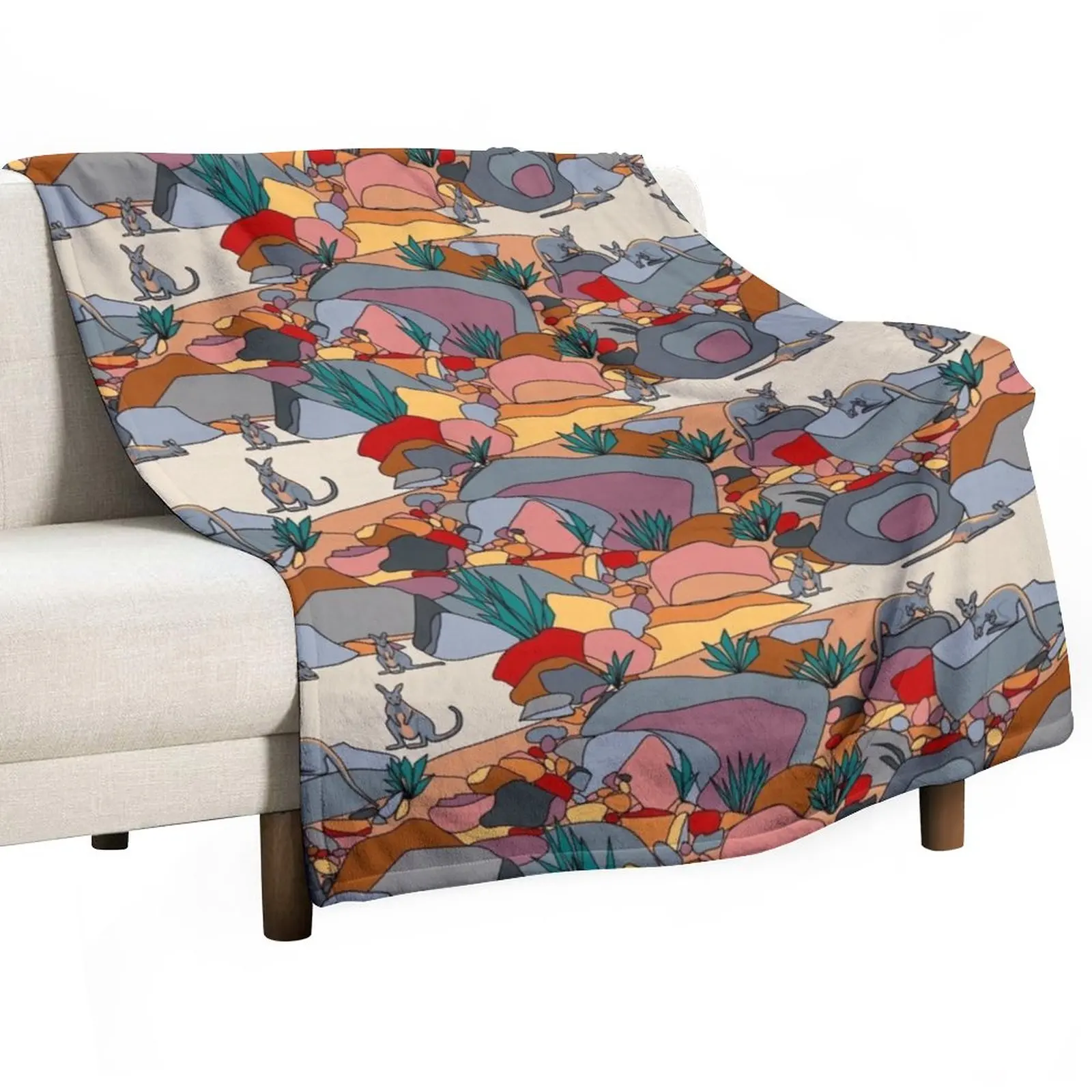 

Where’s Wallaby Throw Blanket Blanket For Baby blankets and throws Decorative Sofa Blanket