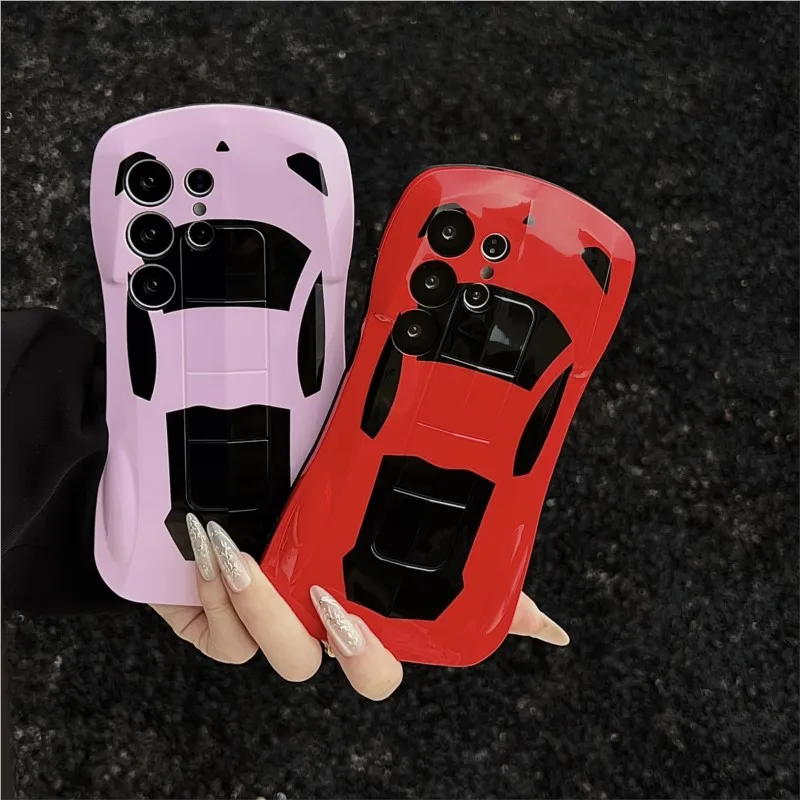 Luxury 3D Sport Car Phone Case - Stylish Supercar Design Cover