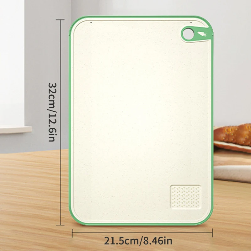 לוח ירקות לשימוש בבית, חיתוך אנטיבקטריאלי ועמיד בפני פטריות, לוח חיתוך פלסטיק למטבח לחיתוך פירות