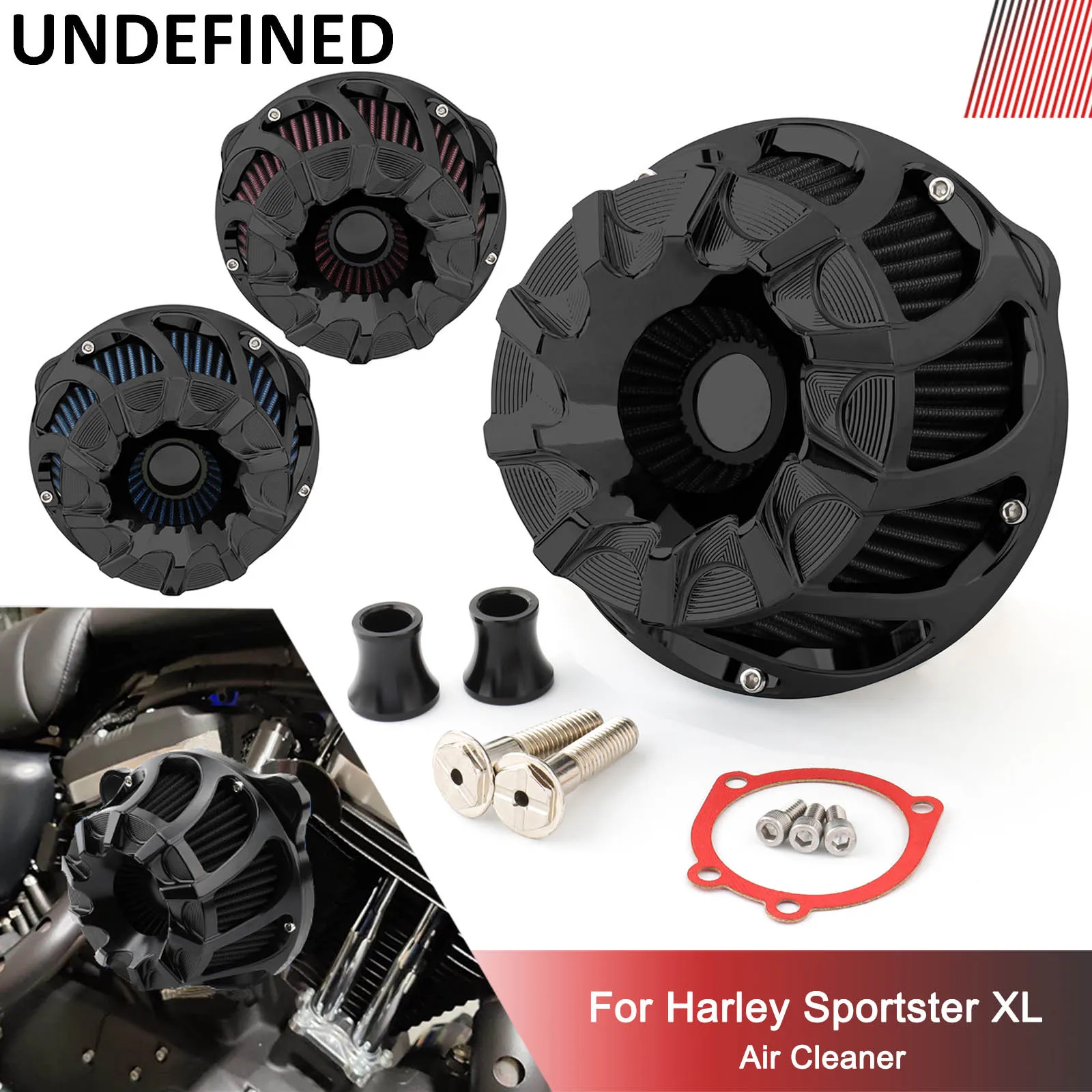 Air Filter Cleaner Intake Filter For Harley Sportster Xhl Xl 883 1200